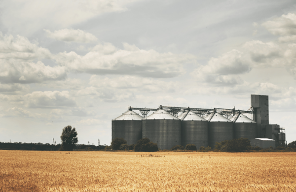 grain elevator on the prairies